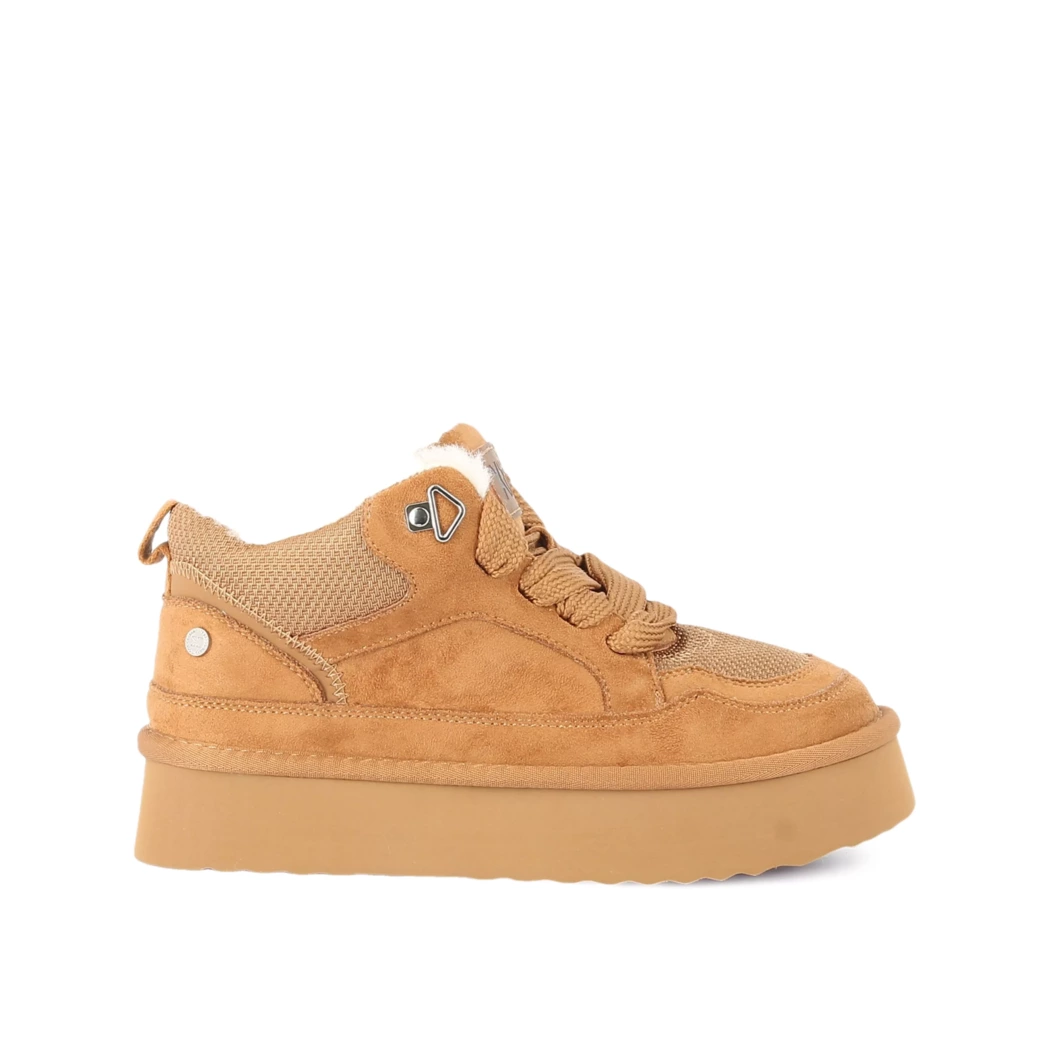 Image (2) de la chaussures Xti - Baskets Cuir naturel / Cognac en Cuir nubuck