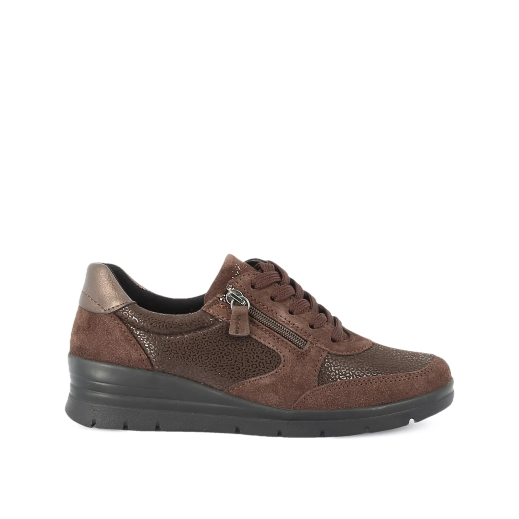 Image (2) de la chaussures Sens - Baskets Marron en Cuir et textile