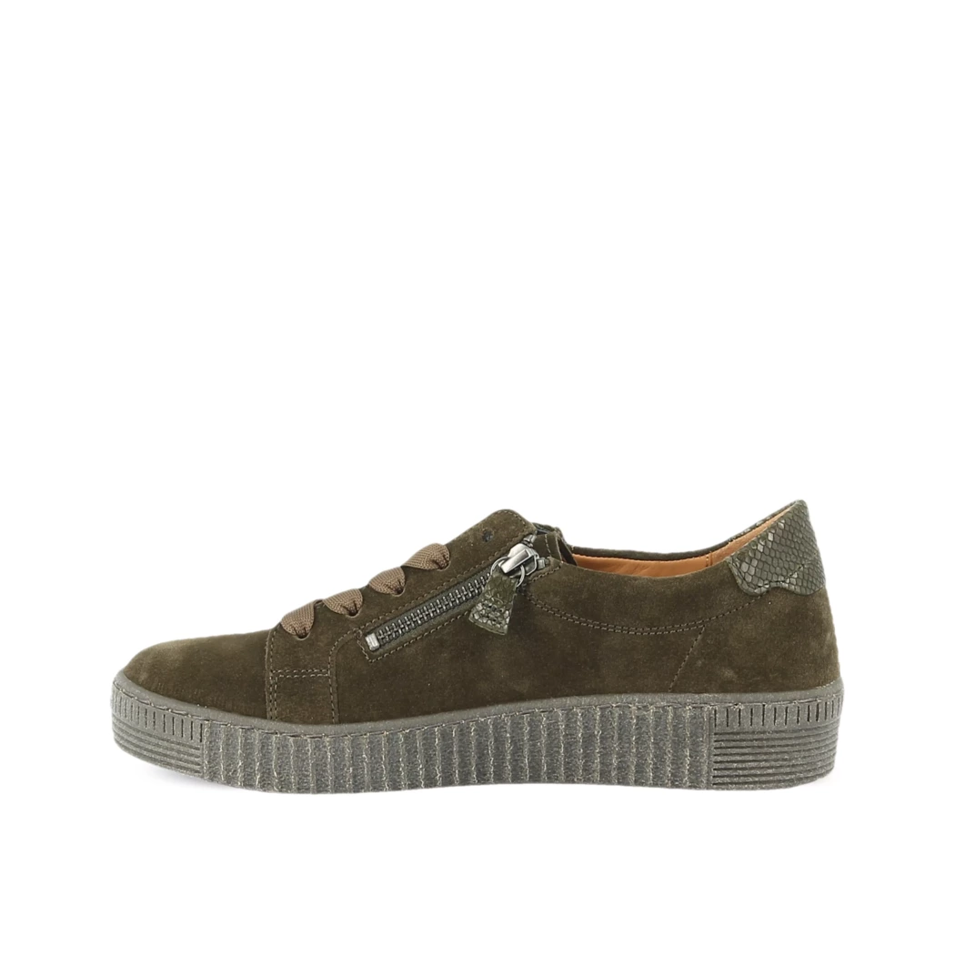 Image (4) de la chaussures Gabor - Baskets Vert en Cuir nubuck