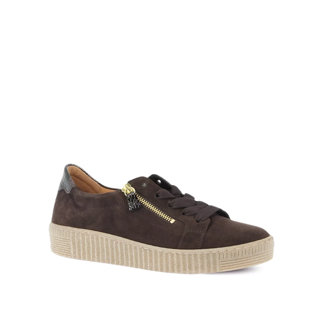 Image (1) de la chaussures Gabor - Baskets Marron en Cuir nubuck