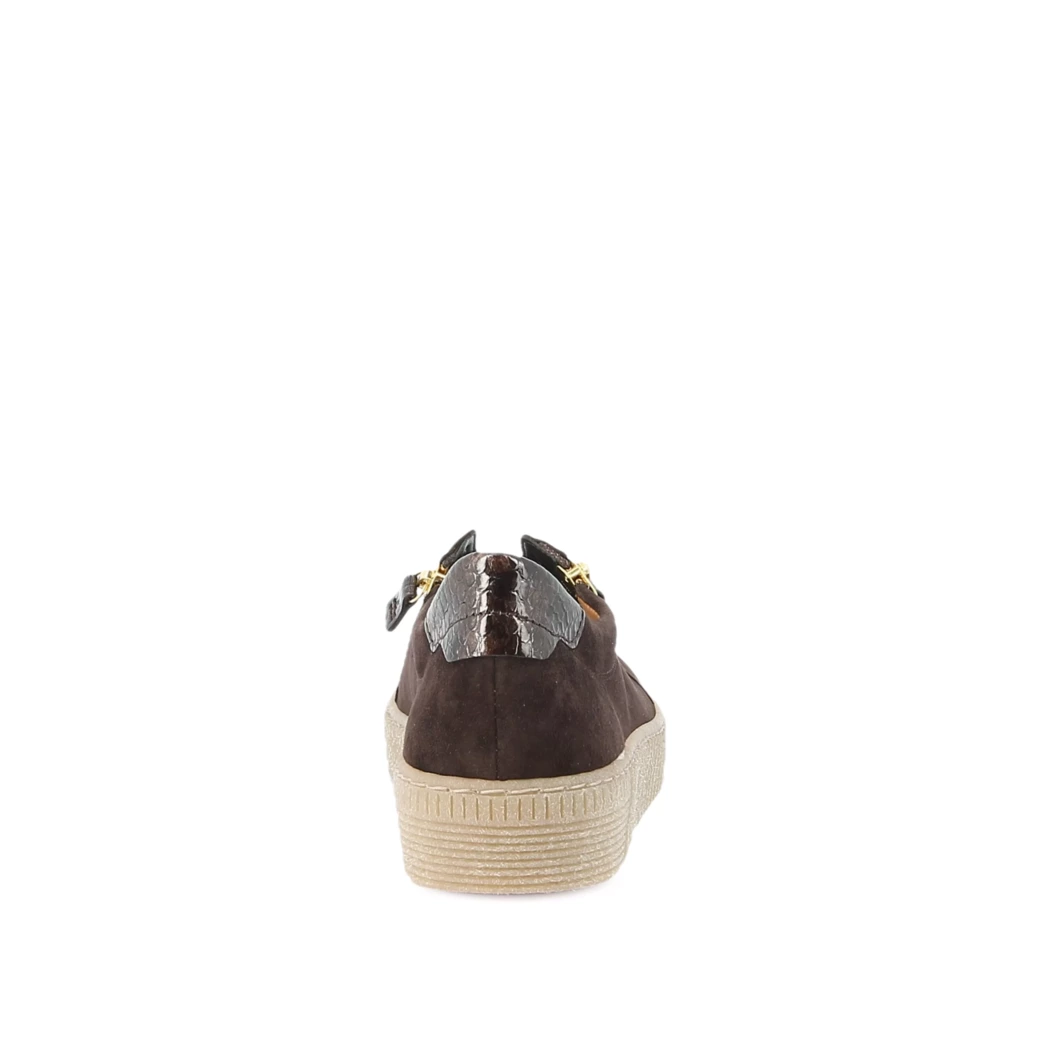 Image (3) de la chaussures Gabor - Baskets Marron en Cuir nubuck
