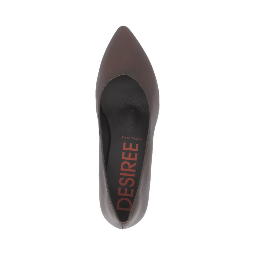 Image (6) de la chaussures Desiree - Escarpins Marron en Cuir
