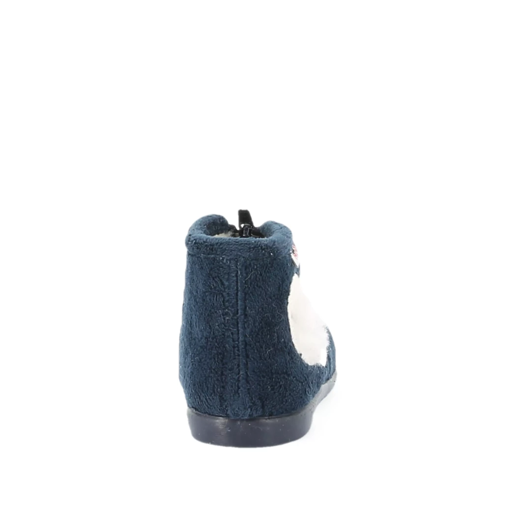Image (3) de la chaussures Vul ladi - Pantoufles et Chaussons Bleu en Textile