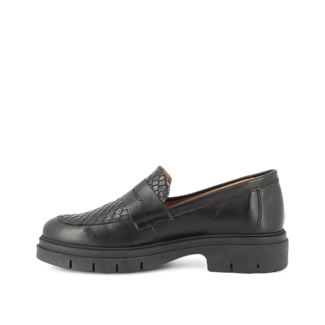 Image (4) de la chaussures Free Monday - Mocassins Noir en Cuir