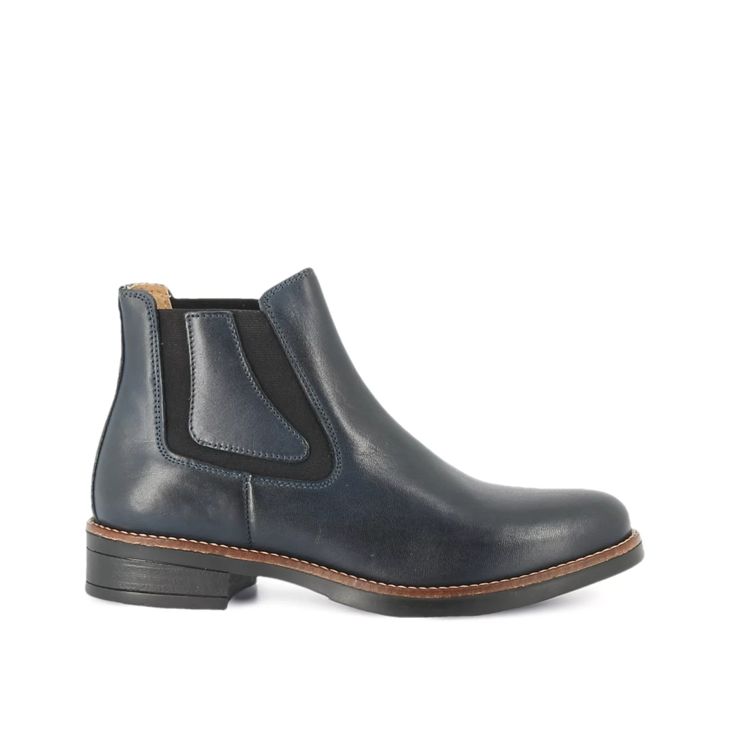 Image (2) de la chaussures Simplement B - Boots Bleu en Cuir