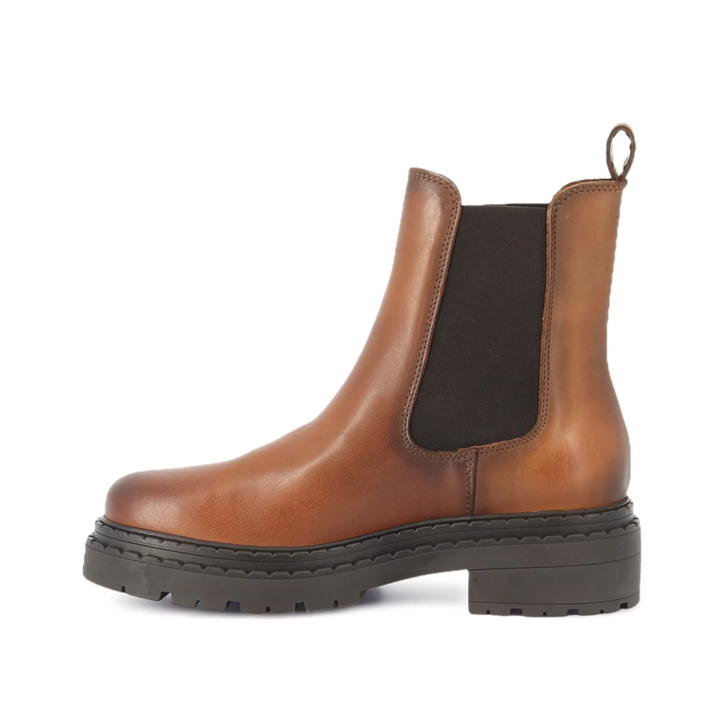 Image (4) de la chaussures Miss Boho - Boots Cuir naturel / Cognac en Cuir