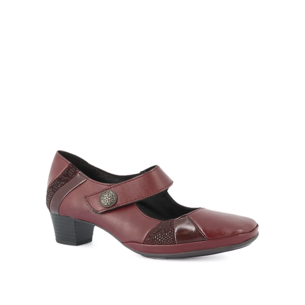 Image (1) de la chaussures Kiarflex - Escarpins Bordeaux en Cuir