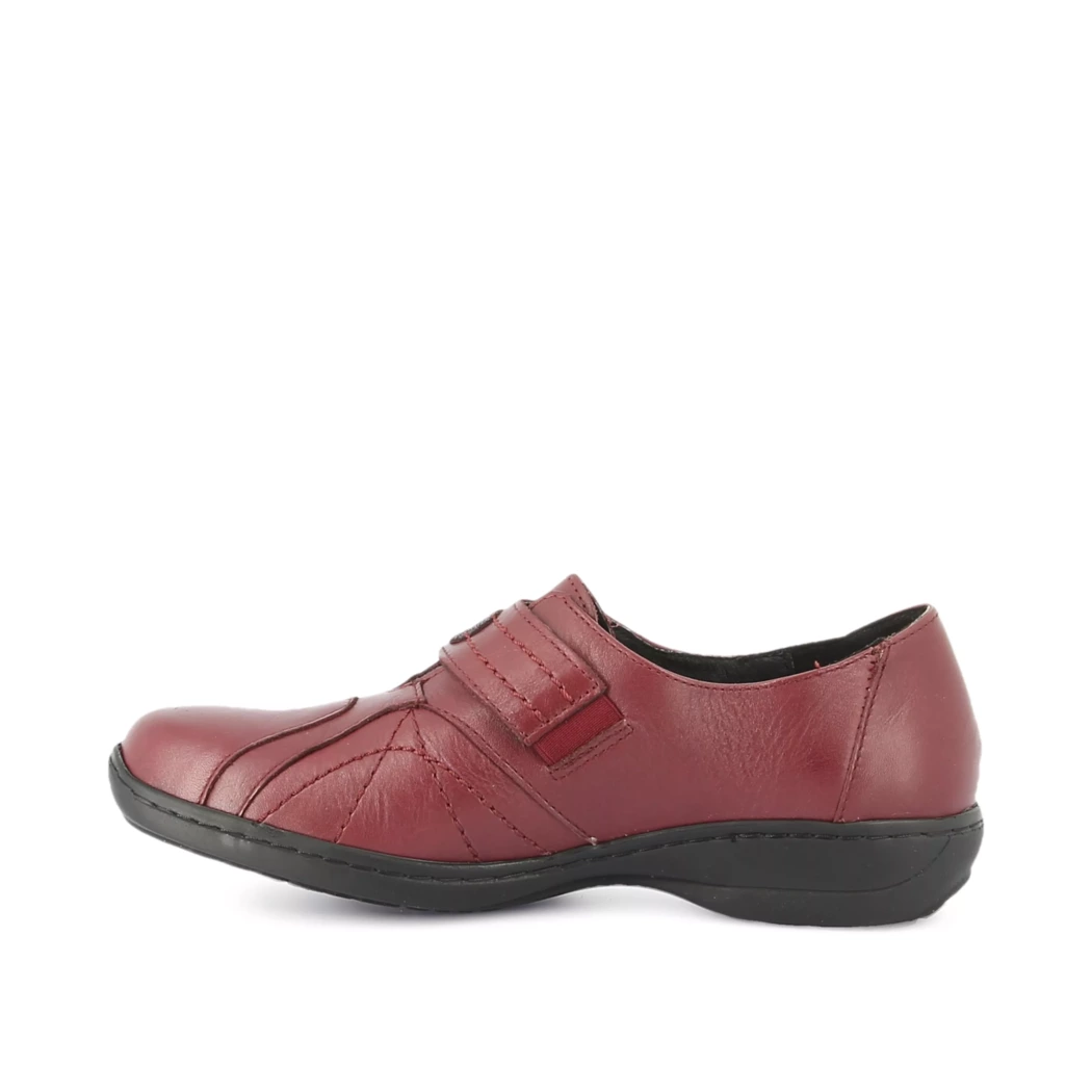 Image (4) de la chaussures Kiarflex - Chaussures à velcro Bordeaux en Cuir