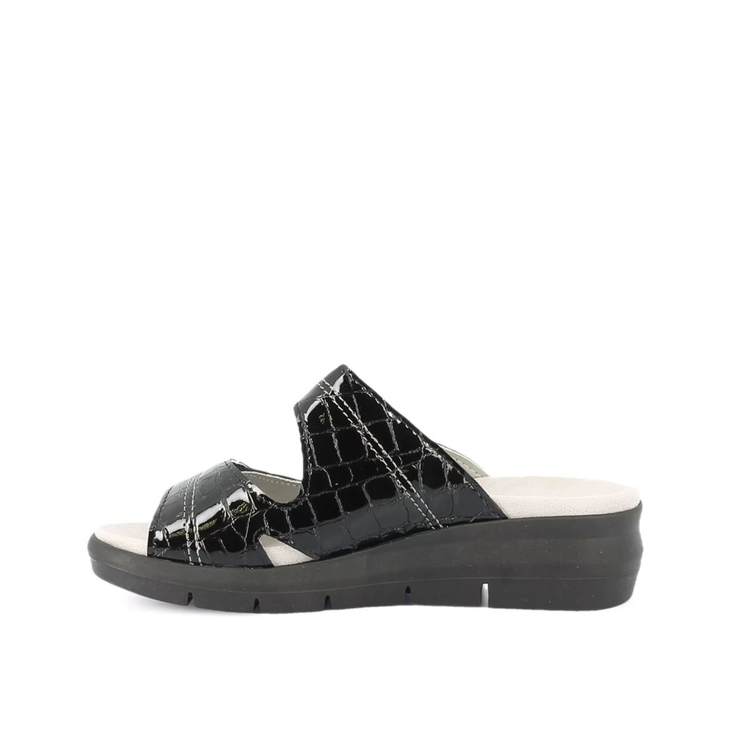 Image (4) de la chaussures Sens - Mules et Sabots Noir en Cuir vernis