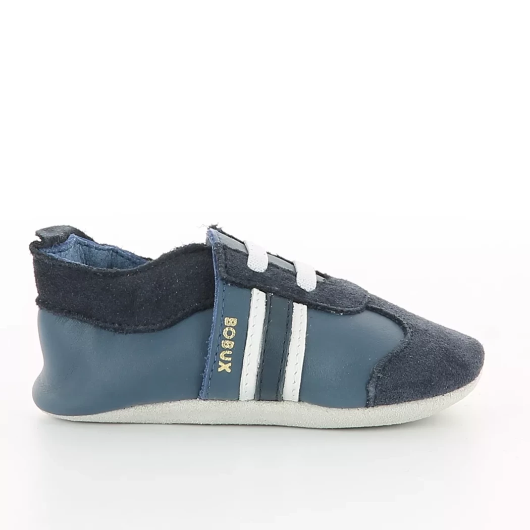 Image (2) de la chaussures Bobux - Chaussons bébé Bleu en Cuir