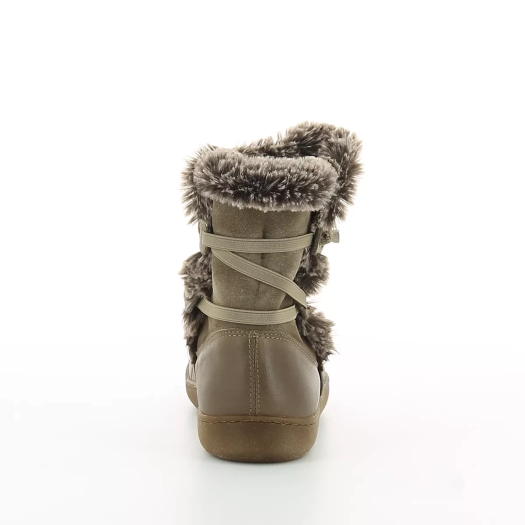 Image (3) de la chaussures Foot light - Boots Taupe en Cuir