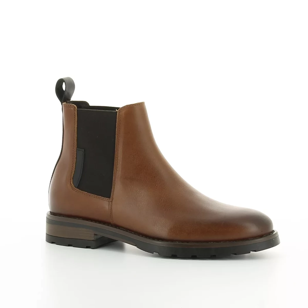 Scapa Boots Cuir naturel Cognac Delcambe Chaussures H0265D