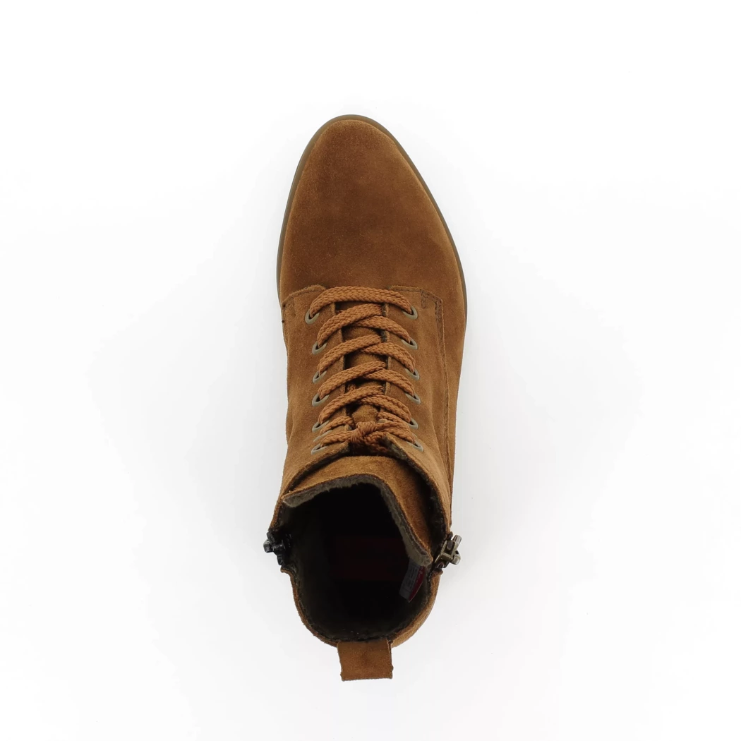 Image (6) de la chaussures Rieker - Bottines Cuir naturel / Cognac en Cuir nubuck