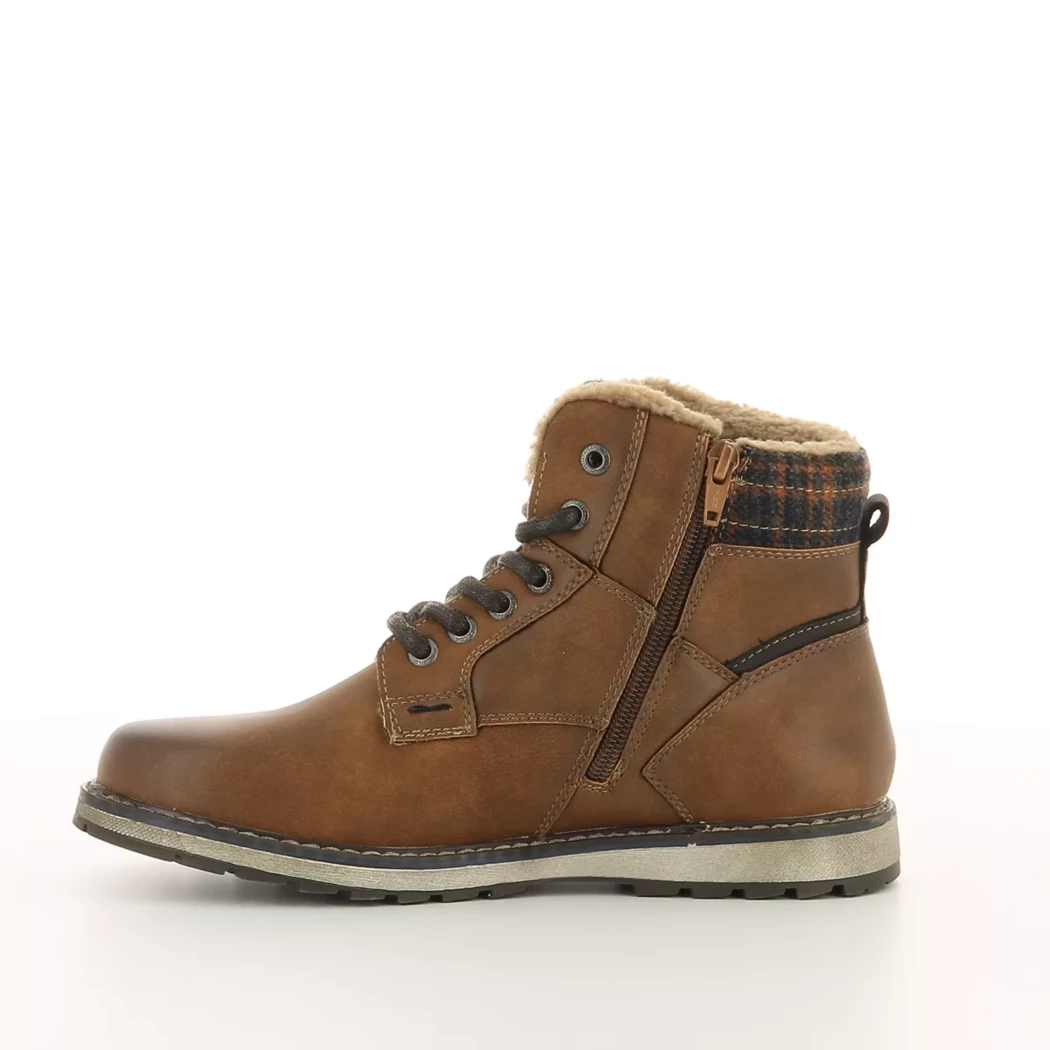 Image (4) de la chaussures Tom Tailor - Bottines Cuir naturel / Cognac en Cuir synthétique