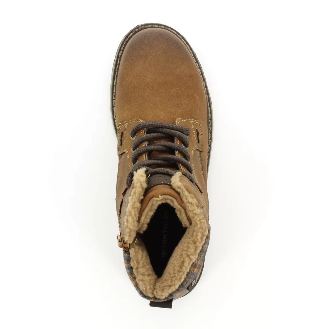 Image (6) de la chaussures Tom Tailor - Bottines Cuir naturel / Cognac en Cuir synthétique