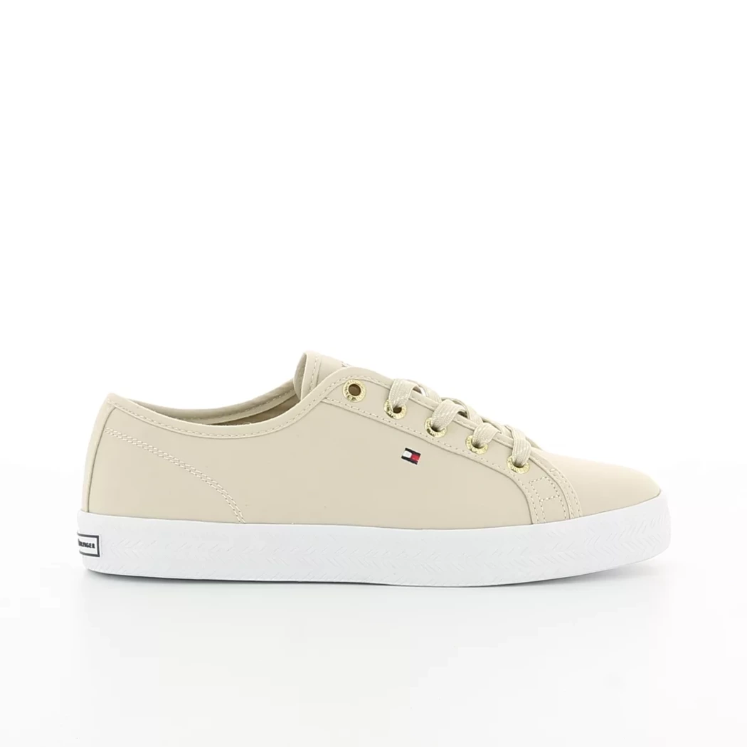 Image (2) de la chaussures Tommy Hilfiger - Baskets Beige en Textile