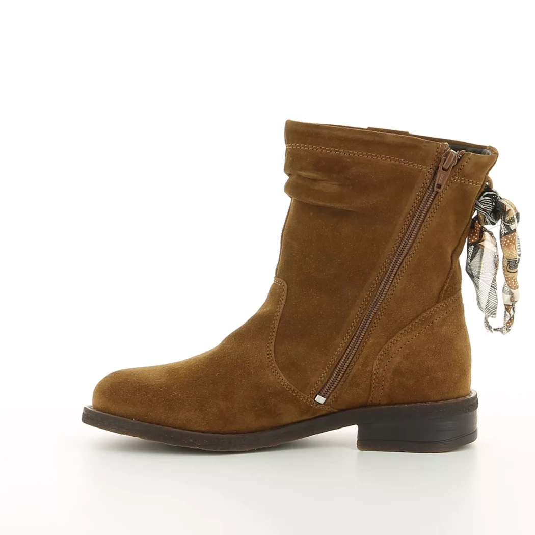 Image (4) de la chaussures Goodstep - Boots Cuir naturel / Cognac en Cuir nubuck