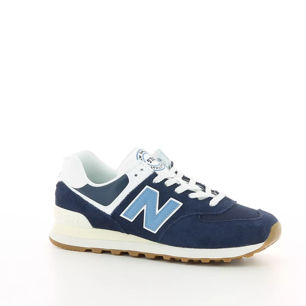 Image (1) de la chaussures New Balance - Baskets Bleu en Cuir nubuck