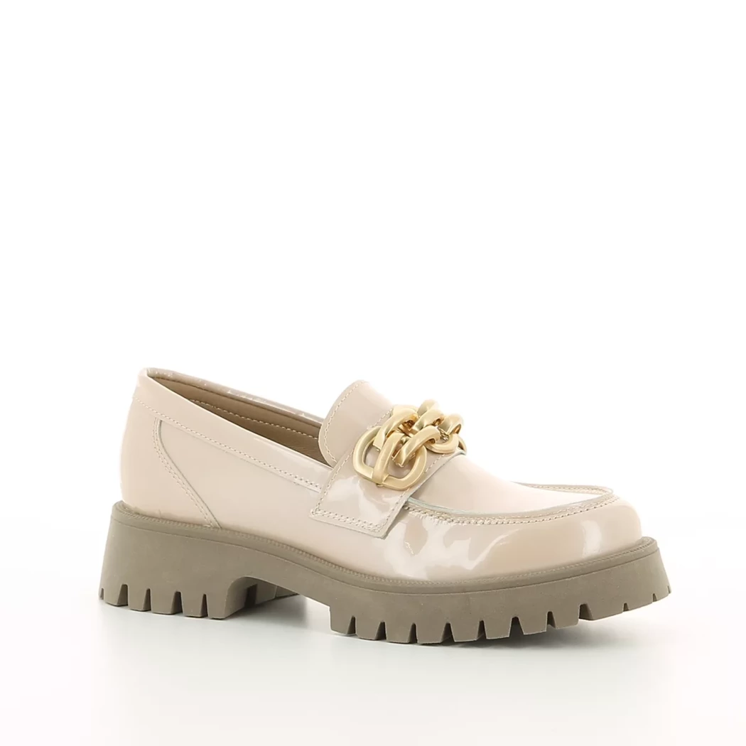 Image (1) de la chaussures Drakart - Mocassins Beige en Cuir vernis