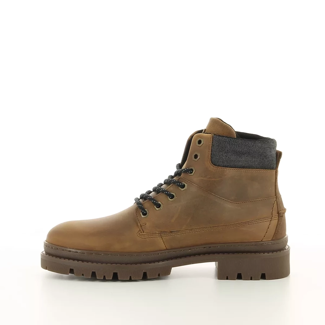 Image (4) de la chaussures Bull Boxer - Bottines Cuir naturel / Cognac en Cuir et textile