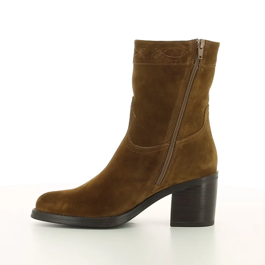 Image (4) de la chaussures Alpe - Boots Cuir naturel / Cognac en Cuir nubuck