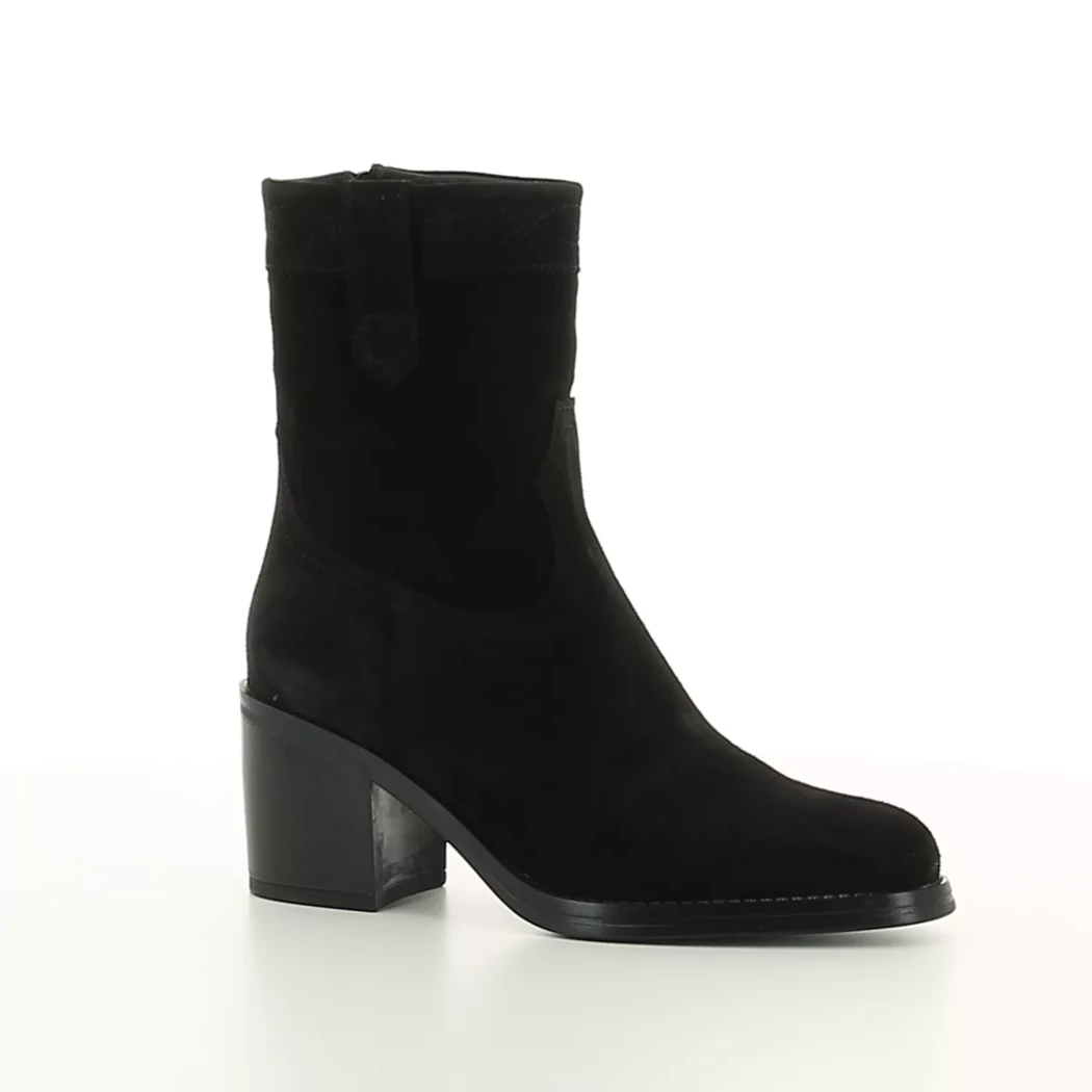 Image (1) de la chaussures Alpe - Boots Noir en Cuir nubuck