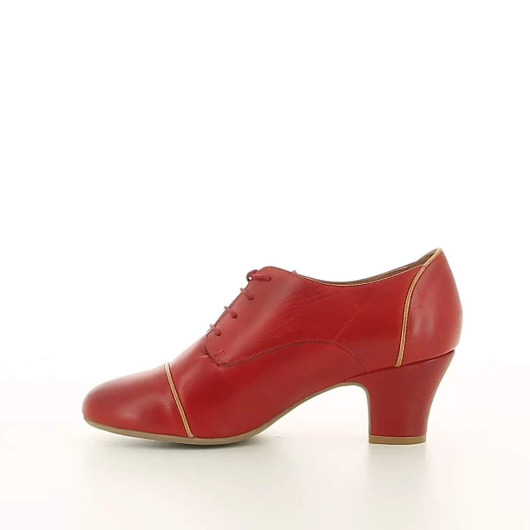 Image (4) de la chaussures Miz Mooz - Chaussures à lacets Rouge en Cuir