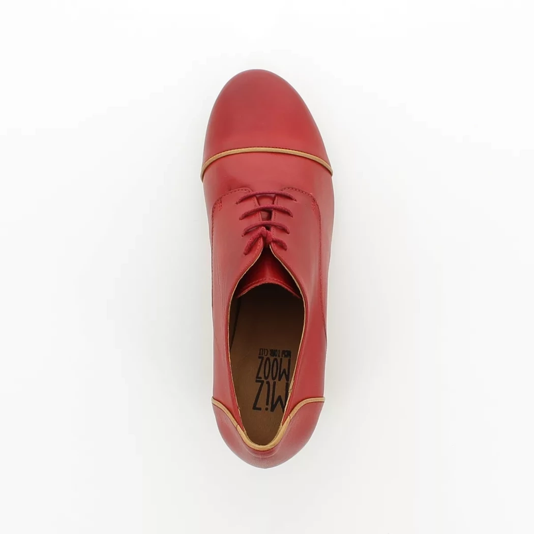 Image (6) de la chaussures Miz Mooz - Chaussures à lacets Rouge en Cuir