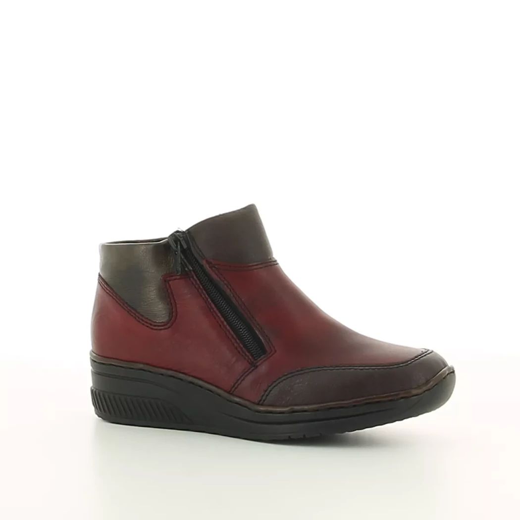 Image (1) de la chaussures Rieker - Boots Bordeaux en Cuir Image (1) de la chaussures Rieker - Boots Bordeaux en Cuir