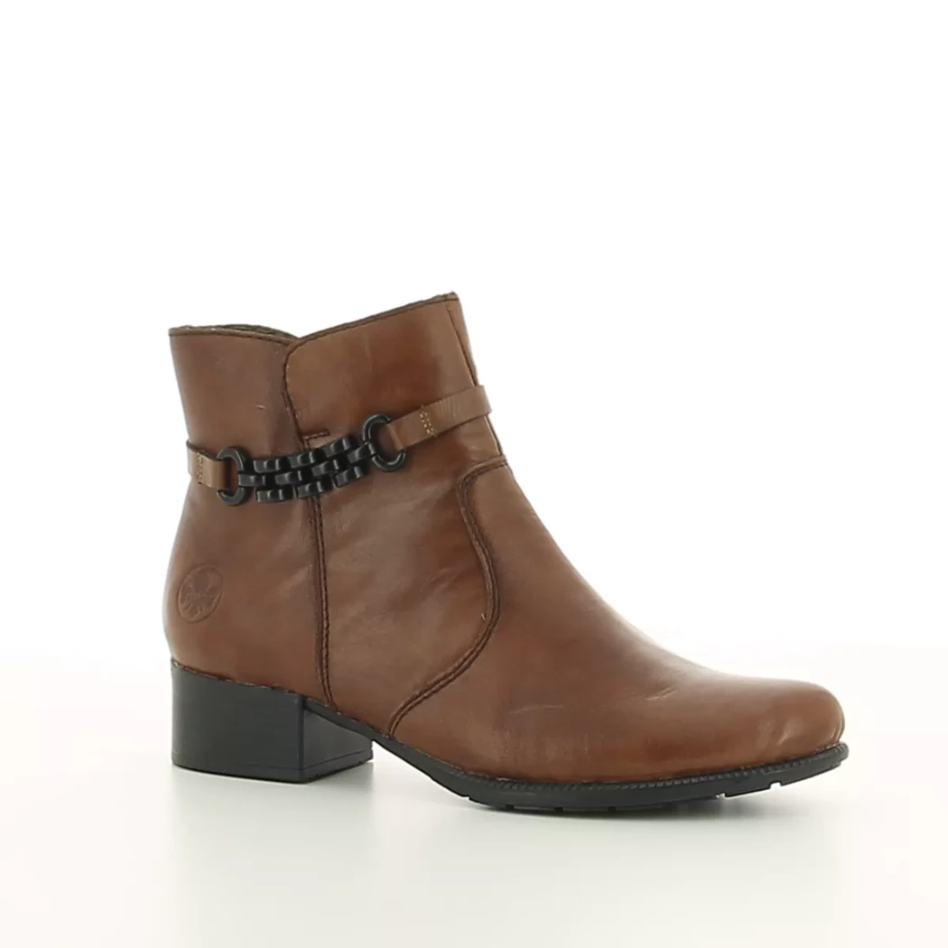 Image (1) de la chaussures Rieker - Boots Cuir naturel / Cognac en Cuir