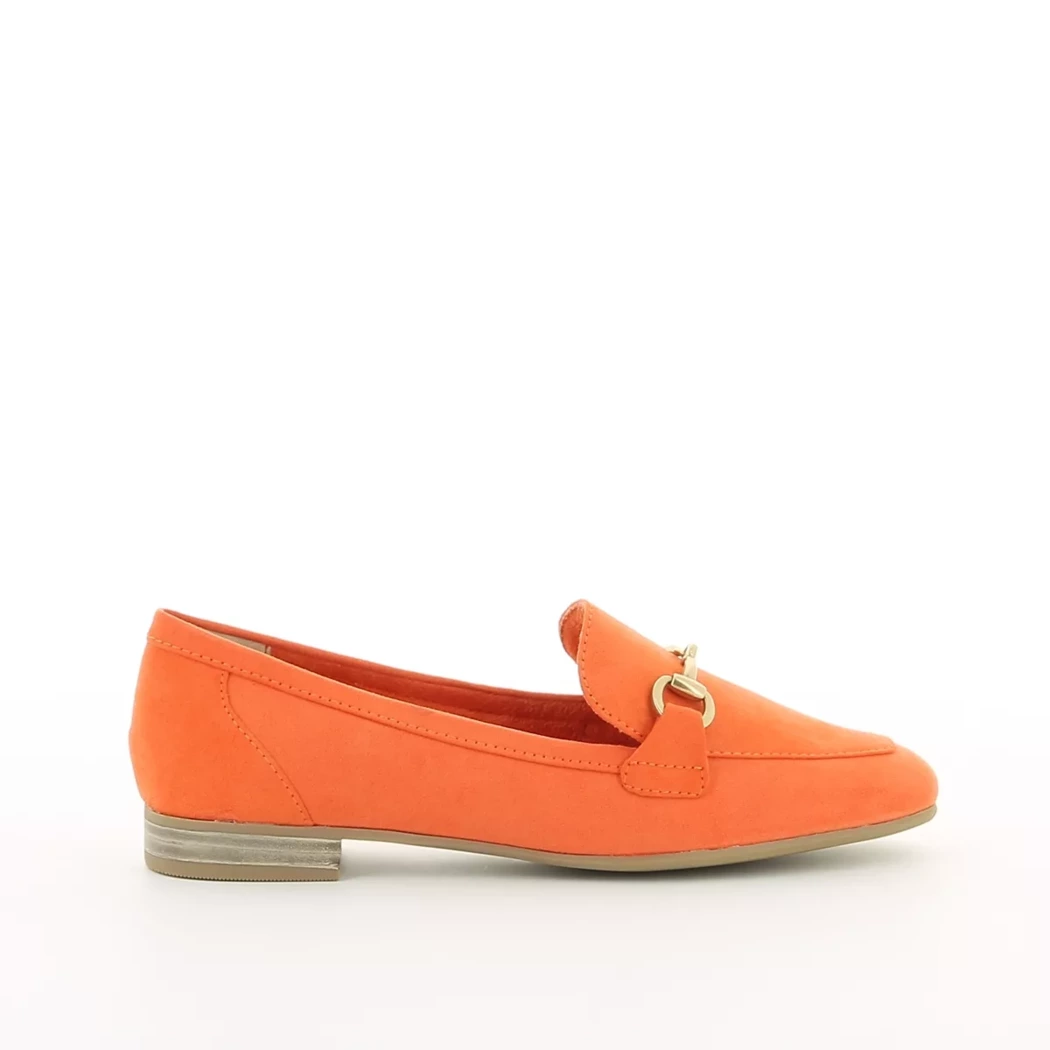 Image (2) de la chaussures Marco Tozzi - Mocassins Orange en Cuir synthétique