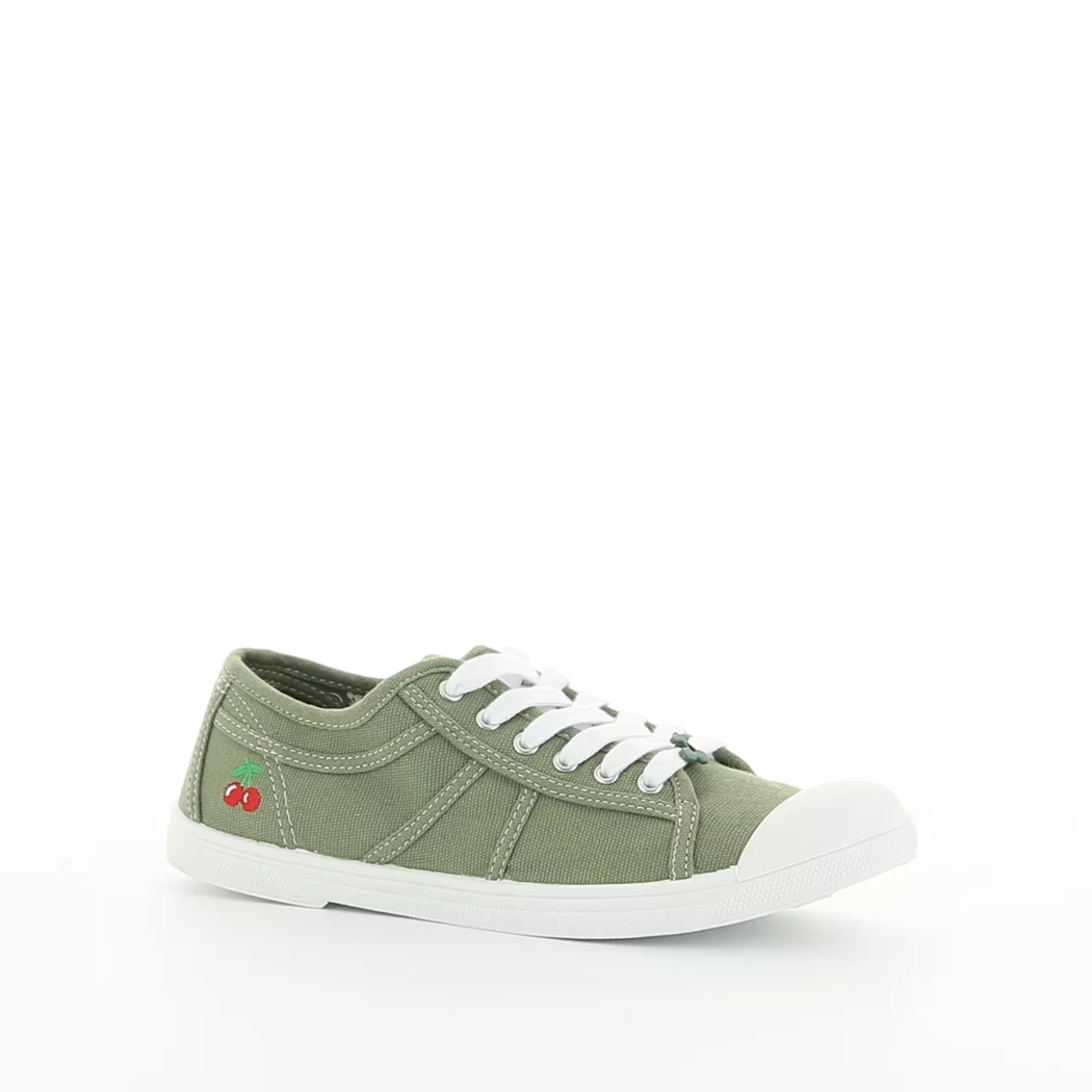 Image (1) de la chaussures Le Temps des Cerises - Baskets Vert en Textile