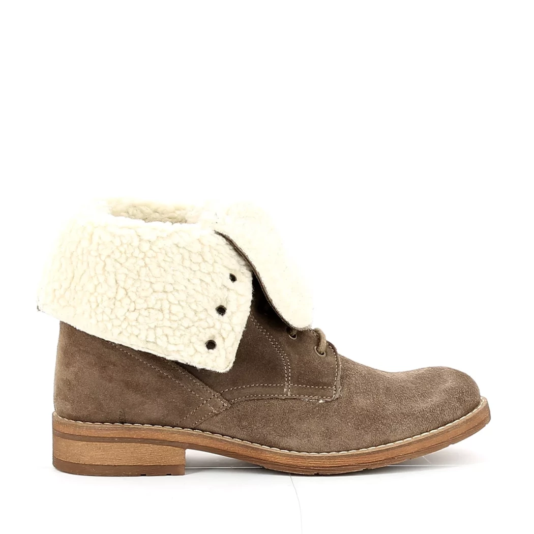 Image (2) de la chaussures Gioia - Bottines Taupe en Cuir nubuck